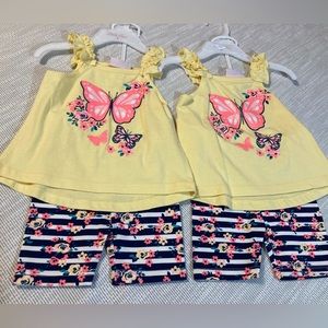 Twin Set Tank and Short outfits. 18M